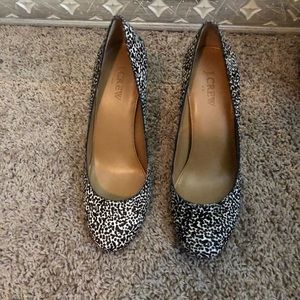 J. Crew Dalmatian print pumps